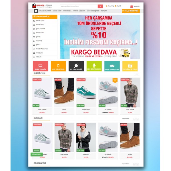 Opencart 3x Elektronik Market Full Paket