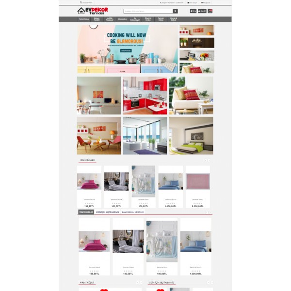 Opencart 3.x Ev Dekor Tekstil Teması