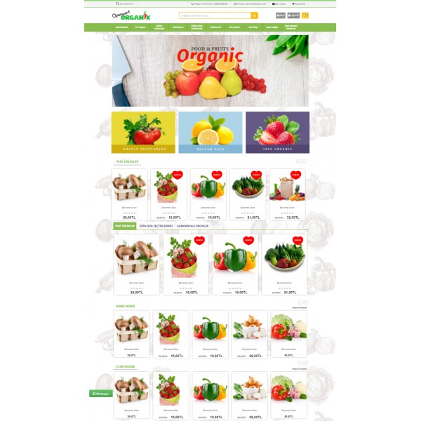 Opencart 3.x Natural Ürünler Teması