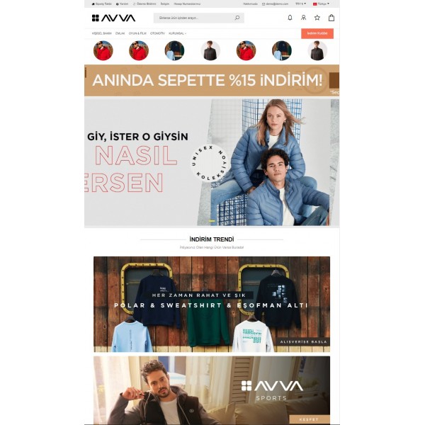 Php E-Ticaret Paketi Avva