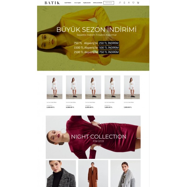 Php E-Ticaret Paketi Batik