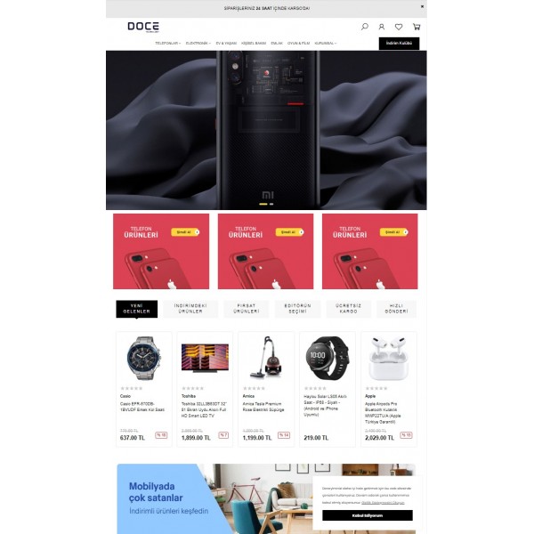 Php E-Ticaret Paketi Doce