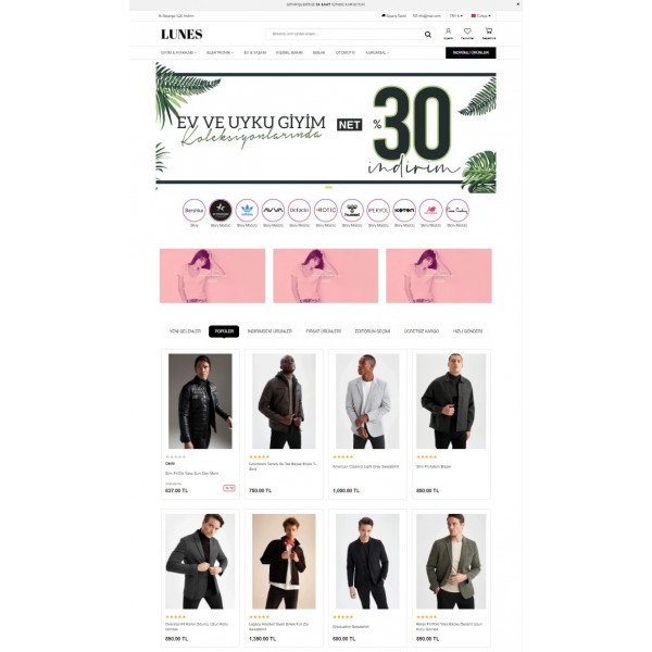 Php E-Ticaret Paketi Lunes