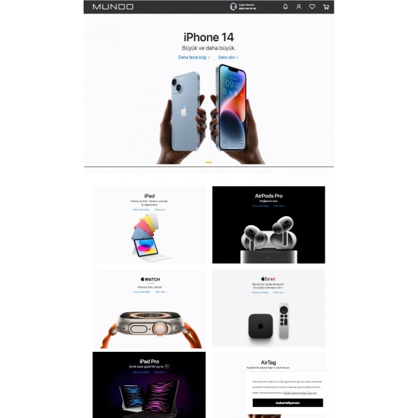 Php E-Ticaret Paketi Mundo