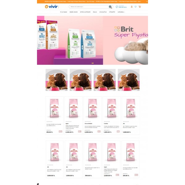 Php E-Ticaret Paketi Petshop