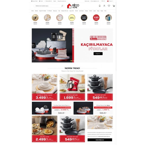 Php E-Ticaret Paketi Rico