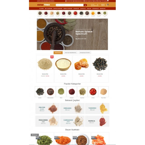 Opencart 3.x Aktar Tema Full Paket